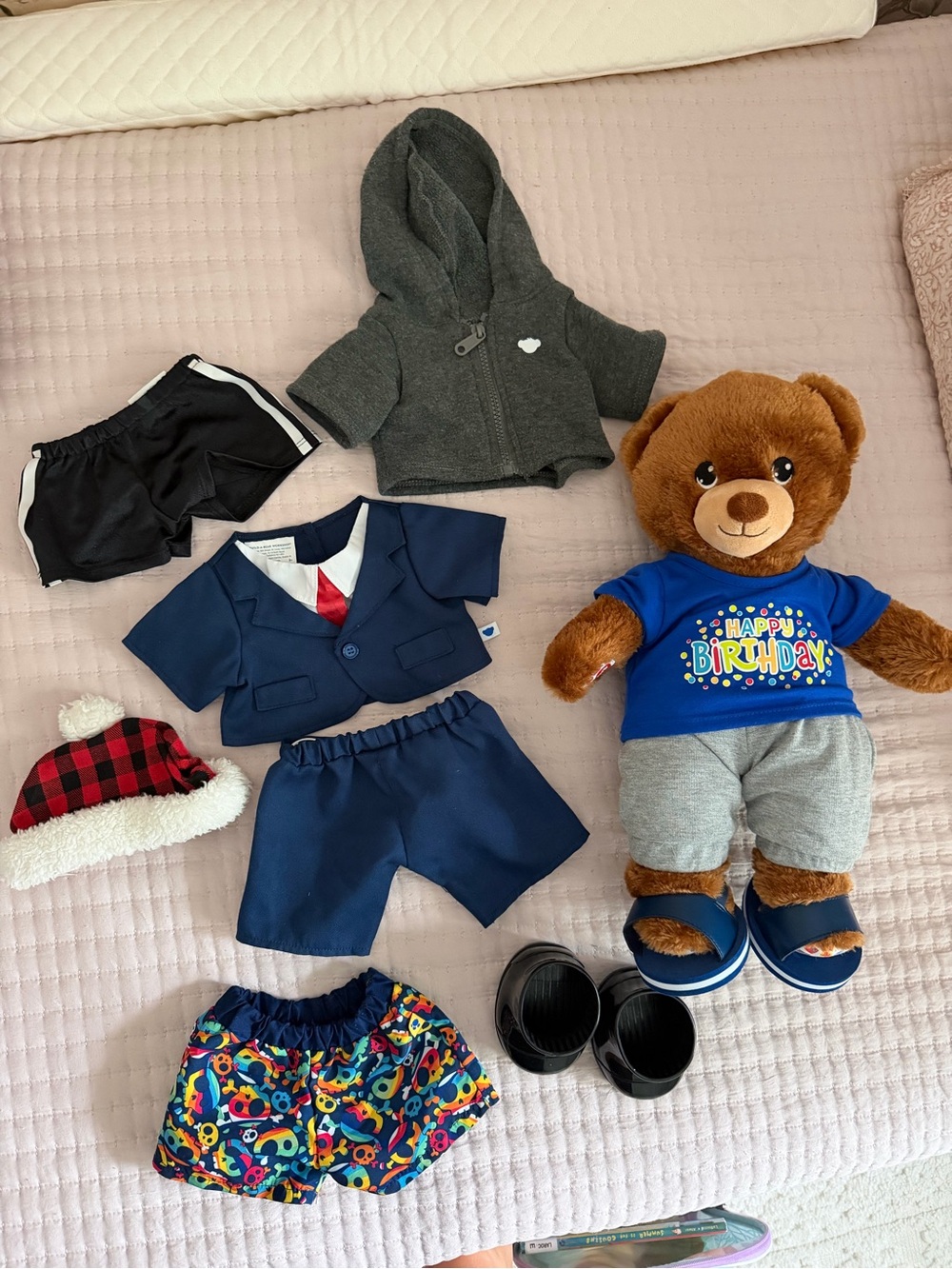Build-A-Bear Bear, Clothes, Hat and Shoes Bundle